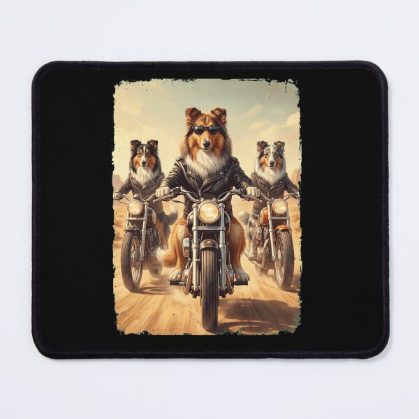 Item preview, Funny Collie Motorcycle Meme Dog Lover designed and sold by DoodleTortle.