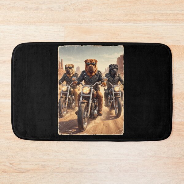 Item preview, Funny Chinese Shar Pei Motorcycle Meme Dog Lover designed and sold by DoodleTortle.