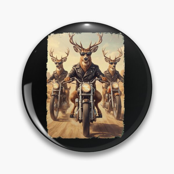 Item preview, Funny Deer Motorcycle Meme Animal Lover designed and sold by DoodleTortle.