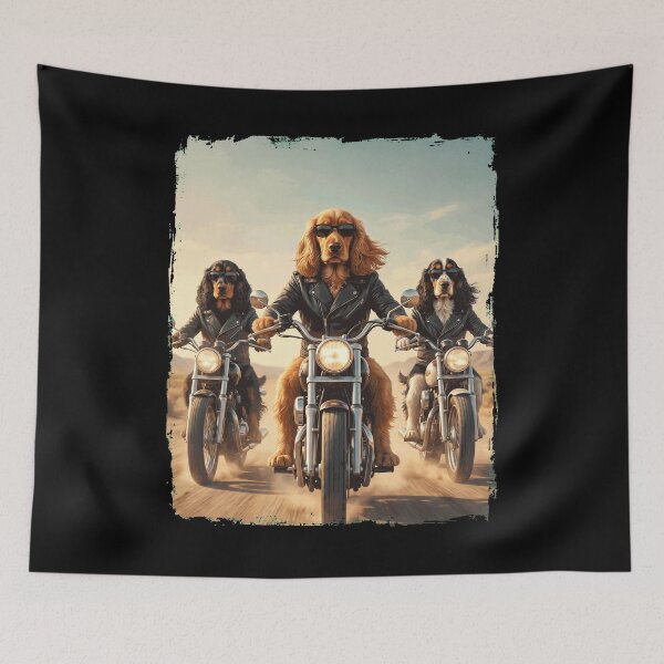 Item preview, Funny Cocker Spaniel Motorcycle Meme Dog Lover designed and sold by DoodleTortle.
