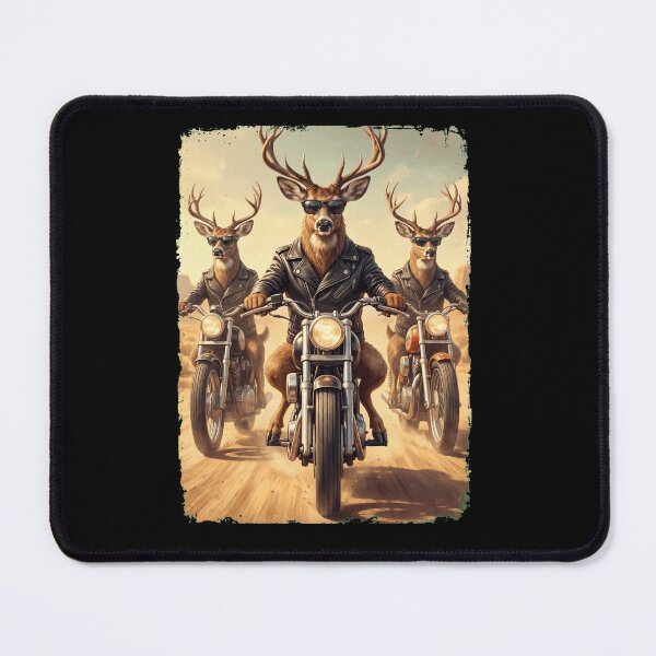 Item preview, Funny Deer Motorcycle Meme Animal Lover designed and sold by DoodleTortle.