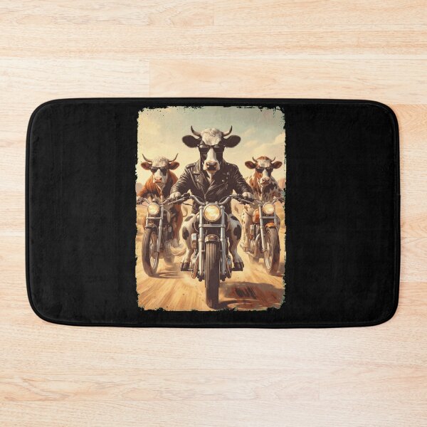 Item preview, Funny Cow Motorcycle Meme Animal Lover designed and sold by DoodleTortle.