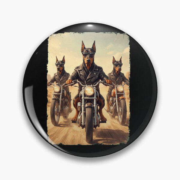 Item preview, Funny Doberman Pinscher Motorcycle Meme Dog Lover designed and sold by DoodleTortle.