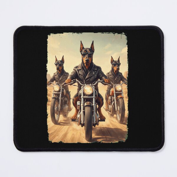 Item preview, Funny Doberman Pinscher Motorcycle Meme Dog Lover designed and sold by DoodleTortle.