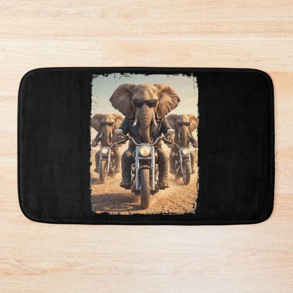 Item preview, Funny Elephant Motorcycle Meme Animal Lover designed and sold by DoodleTortle.