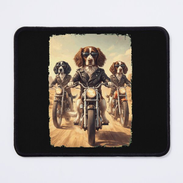 Item preview, Funny English Springer Spaniel Motorcycle Meme Dog Lover designed and sold by DoodleTortle.