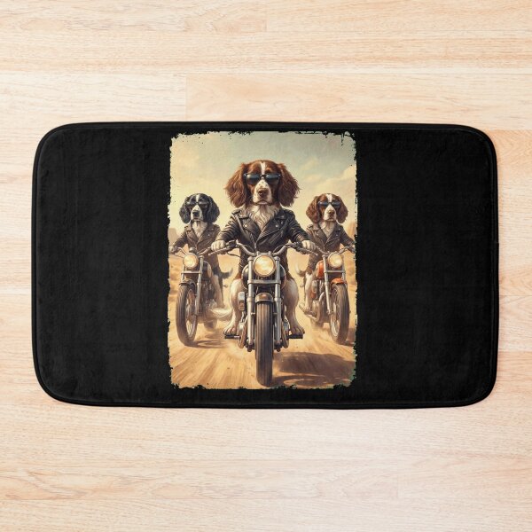 Item preview, Funny English Springer Spaniel Motorcycle Meme Dog Lover designed and sold by DoodleTortle.