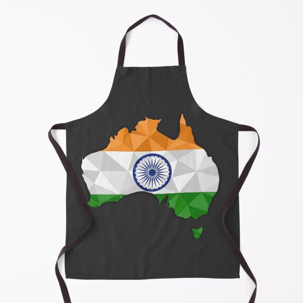 Item preview, Australia Map India Flag Heritage Modern Art designed and sold by MeldMerch Map & Flag Co..