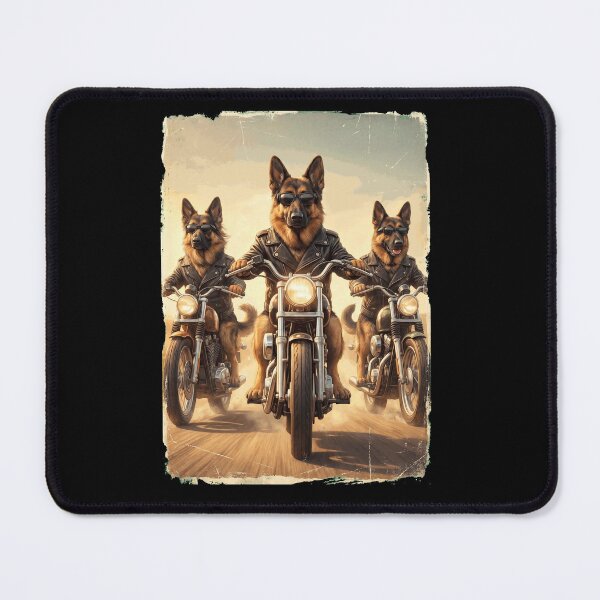 Item preview, Funny German Shepherd Motorcycle Meme Dog Lover designed and sold by DoodleTortle.