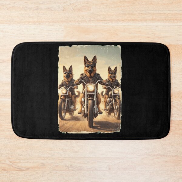 Item preview, Funny German Shepherd Motorcycle Meme Dog Lover designed and sold by DoodleTortle.