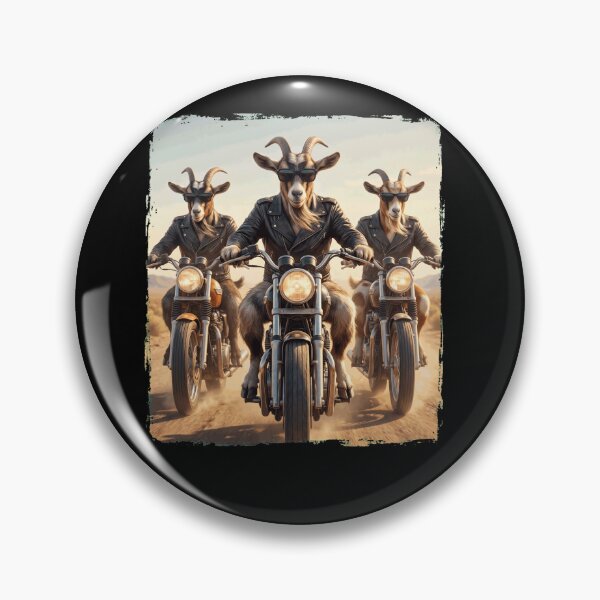 Item preview, Funny Goat Motorcycle Meme Animal Lover designed and sold by DoodleTortle.