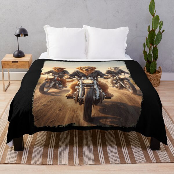 Item preview, Funny Golden Retriever Motorcycle Meme Dog Lover designed and sold by DoodleTortle.