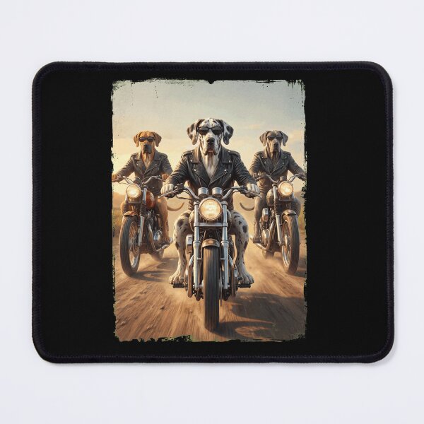 Item preview, Funny Great Dane Motorcycle Meme Dog Lover designed and sold by DoodleTortle.