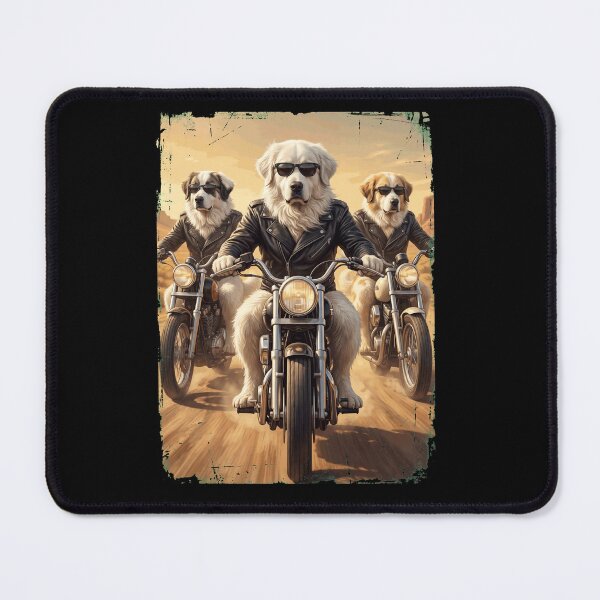 Item preview, Funny Great Pyrenees Motorcycle Meme Dog Lover designed and sold by DoodleTortle.
