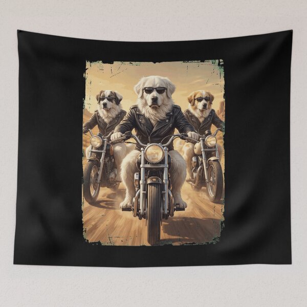 Item preview, Funny Great Pyrenees Motorcycle Meme Dog Lover designed and sold by DoodleTortle.