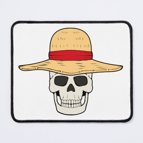 Item preview, Straw Hat Skull Pirate Flag Jolly Roger designed and sold by Jaudaux Designs.