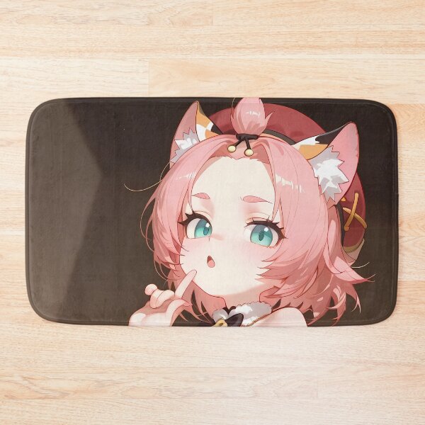 Item preview, Diona Genshin Impact Beret Shh Neko Cat Ears designed and sold by 108Recordings.