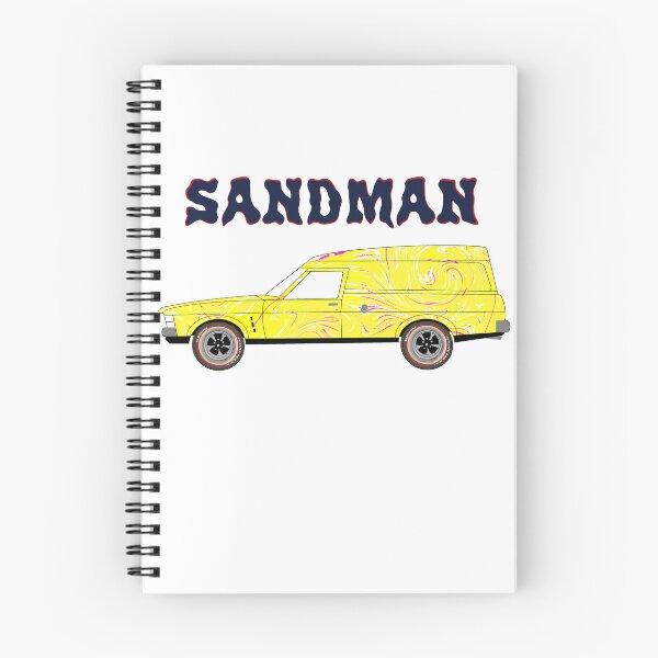 Item preview, Holden Sandman Panel Van - Yellow - Groovy Swirl designed and sold by Naked Drop.