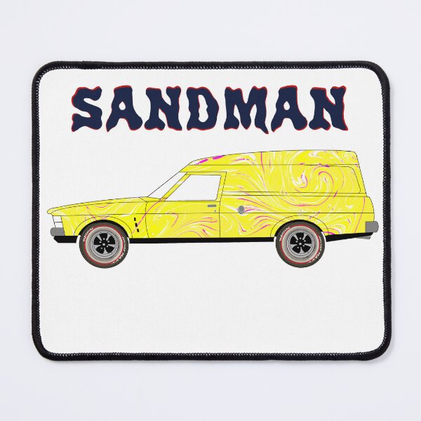 Item preview, Holden Sandman Panel Van - Yellow - Groovy Swirl designed and sold by Naked Drop.