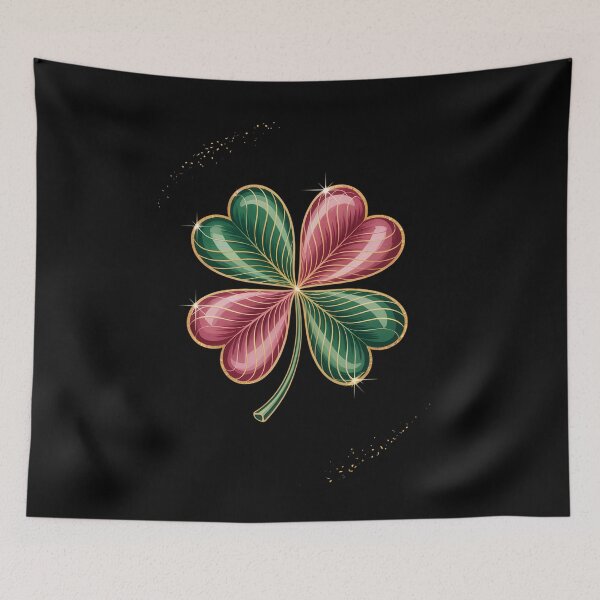 Item preview, Sparkling Shamrock - St. Patrick's Day Glitter Clover designed and sold by TrinaEspinoza.