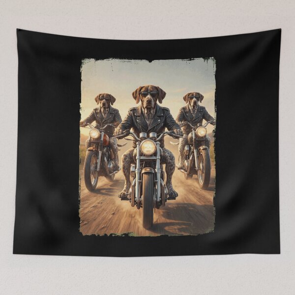 Item preview, Funny German Shorthaired Pointer Motorcycle Meme Dog Lover designed and sold by DoodleTortle.