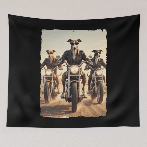 Item preview, Funny Greyhound Motorcycle Meme Dog Lover designed and sold by DoodleTortle.