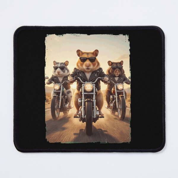 Item preview, Funny Hamster Motorcycle Meme Animal Lover designed and sold by DoodleTortle.