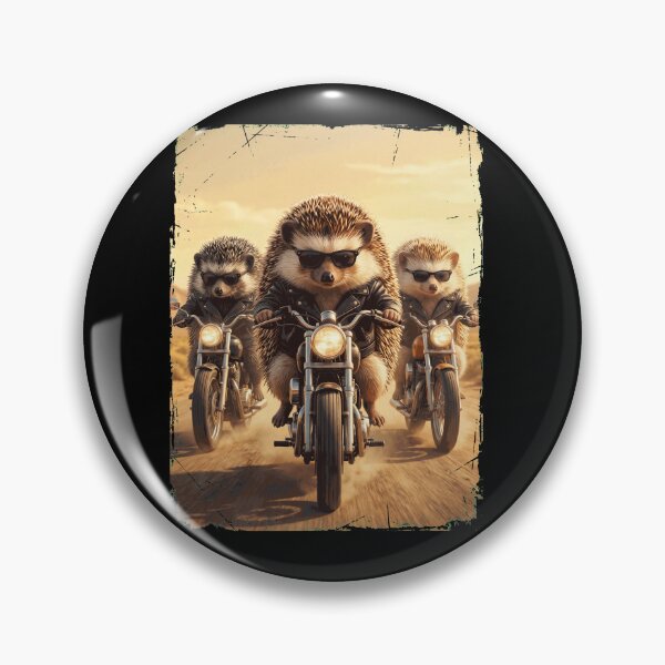 Artikelvorschau, Lustiges Igel-Motorrad-Meme für Tierliebhaber entworfen und verkauft von DoodleTortle.