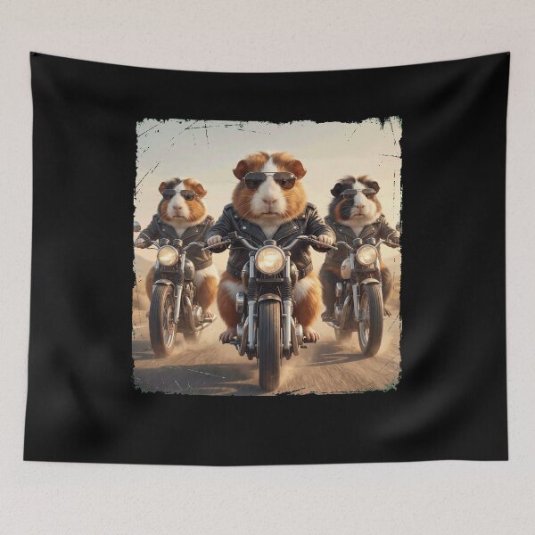 Item preview, Funny Guinea Pig Motorcycle Meme Animal Lover designed and sold by DoodleTortle.