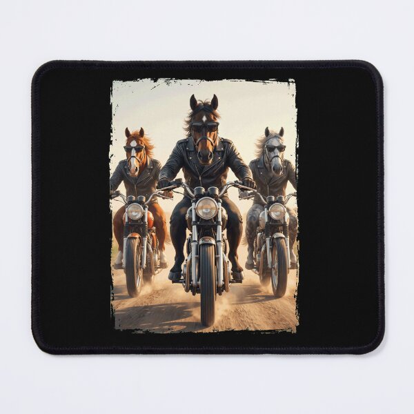 Item preview, Funny Horse Motorcycle Meme Animal Lover designed and sold by DoodleTortle.