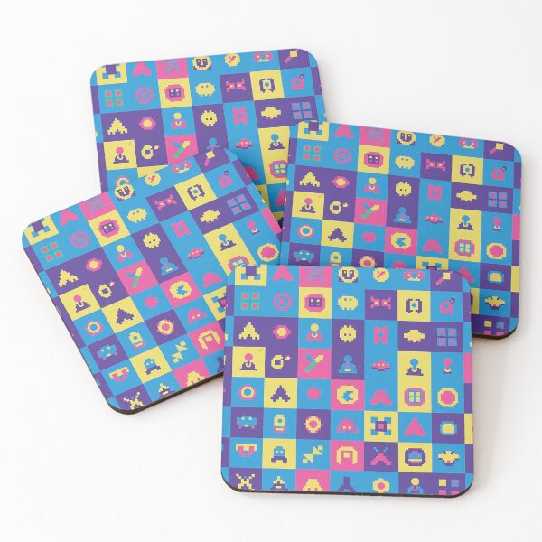 Item preview, Retro Arcade Carpet Style Design - Gamer - Game Room - Rec Room designed and sold by CattlettArt.