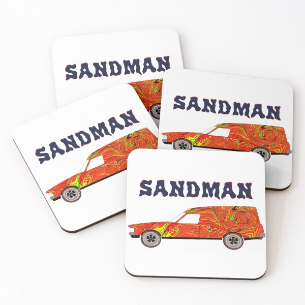 Item preview, Holden Sandman Panel Van - Red/Orange - Groovy Swirl designed and sold by Naked Drop.