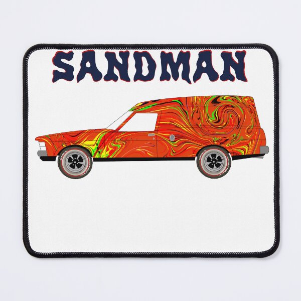 Item preview, Holden Sandman Panel Van - Red/Orange - Groovy Swirl designed and sold by Naked Drop.