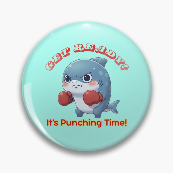 Item preview, Boxing Shark Punching Time!  designed and sold by Nature's Chibis.