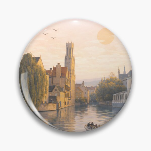 Item preview, Bruges Minimal Design – Belgium Aesthetic designed and sold by ArtYouFeel.