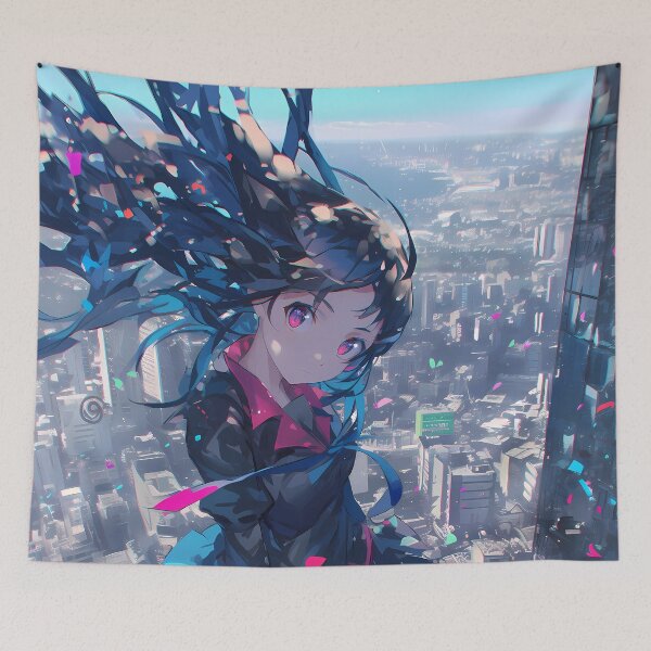 Item preview, Tsukihi Araragi Bakemonogatari City Breeze Skyline designed and sold by 108Recordings.