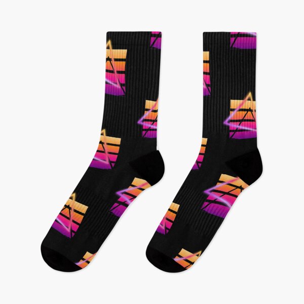 Item preview, Retro Neon Triangle Sunset Gradient Geometric Abstract Design designed and sold by Artography Designs.