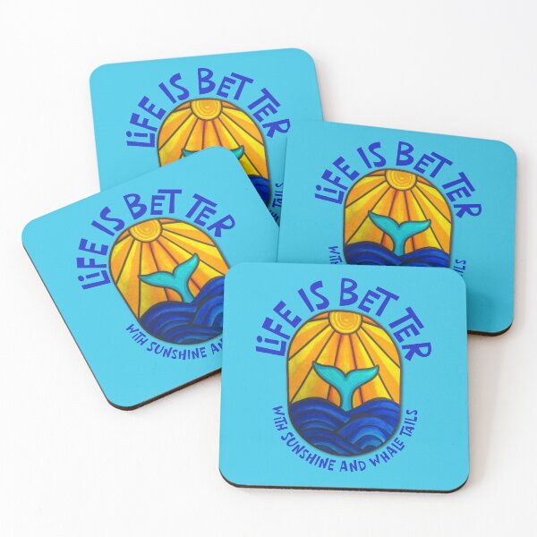 Item preview, Life is Better with Sunshine and Whale Tails designed and sold by MyBottomShelf.