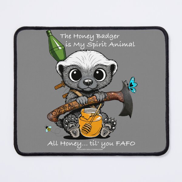 Item preview, OODA DEV Tactical Honey Badger (white font) designed and sold by OODADEV.
