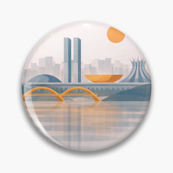 Item preview, Brasilia Geometric Design – Modern Brazil Aesthetic designed and sold by ArtYouFeel.