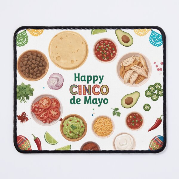Item preview, A vibrant illustration of traditional Mexican food and decorations on transparent background designed and sold by Creative88Art.