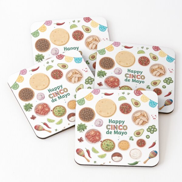 Item preview, A vibrant illustration of traditional Mexican food and decorations on transparent background designed and sold by Creative88Art.