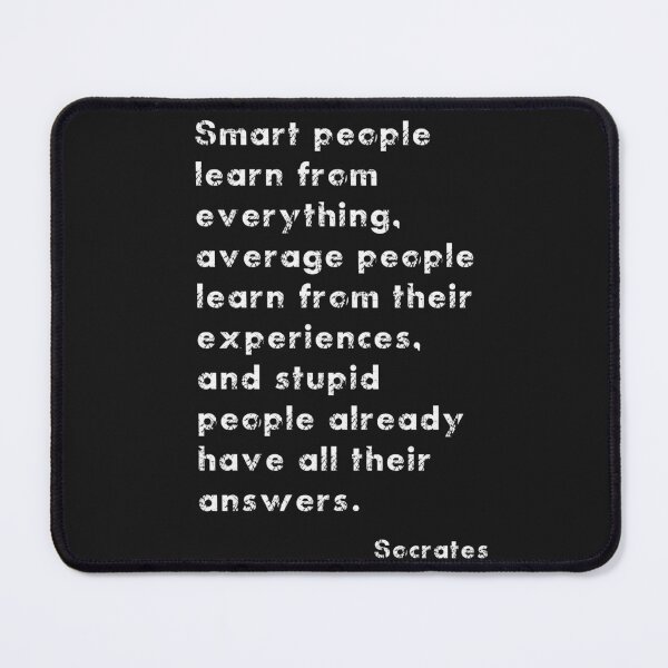 Item preview, Wisdom from Socrates - Quote about smart people and dumb people designed and sold by thelivingrp.