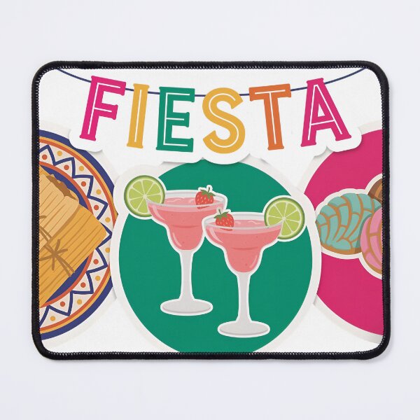Item preview, A colorful fiesta sticker with food and drinks on transparent background designed and sold by Creative88Art.