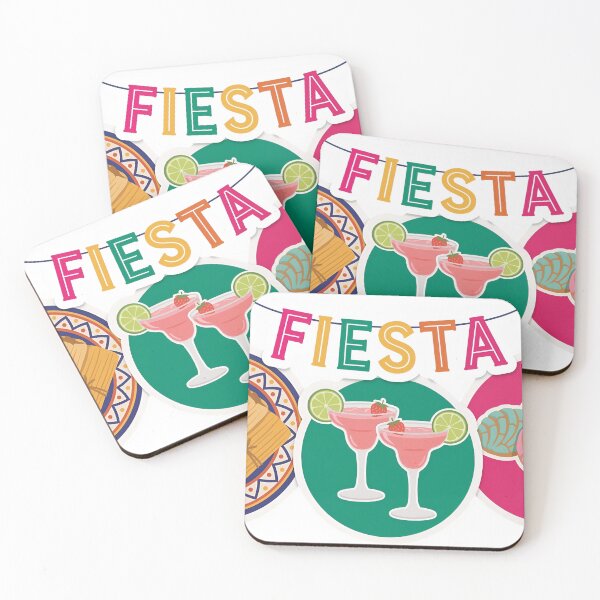 Item preview, A colorful fiesta sticker with food and drinks on transparent background designed and sold by Creative88Art.