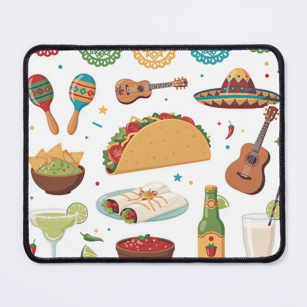 Item preview, A colorful Mexican themed party decoration on transparent background designed and sold by Creative88Art.