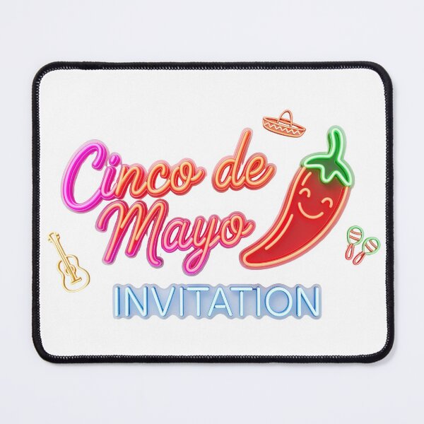 Item preview, A colorful Cinco de Mayo invitation on transparent background designed and sold by Creative88Art.
