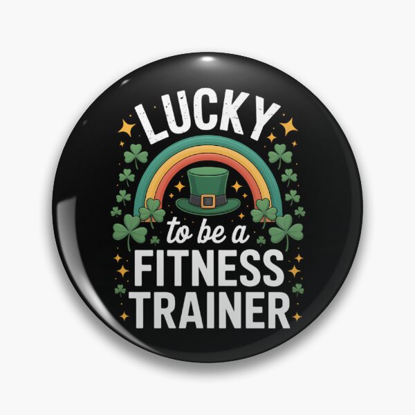 Item preview, St Patrick's Day Lucky Fitness Trainer Job Shamrocks Irish designed and sold by TyraYoung.