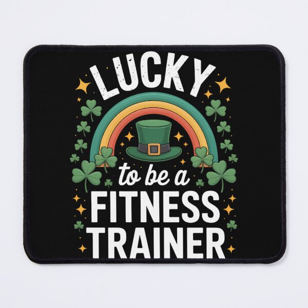 Item preview, St Patrick's Day Lucky Fitness Trainer Job Shamrocks Irish designed and sold by TyraYoung.
