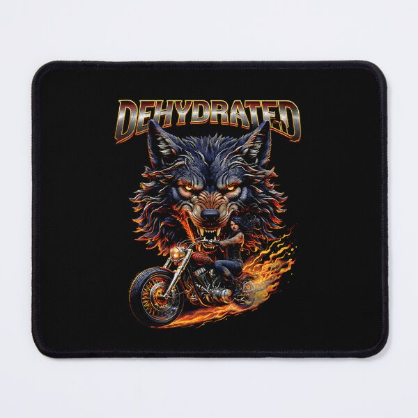 Item preview, Dehydrated Wolf Motorcycle Graphic Retro Washed designed and sold by MBSdesingArt.